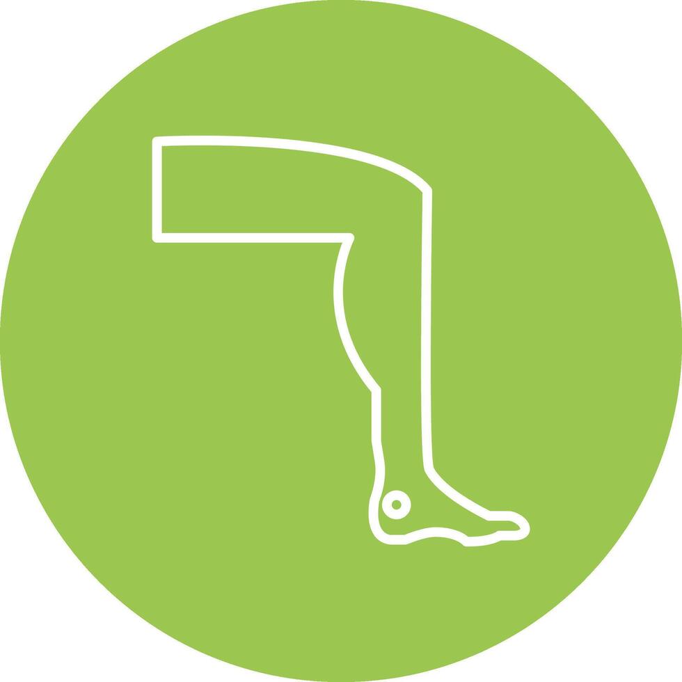 Leg Shadowed Icon Style vector