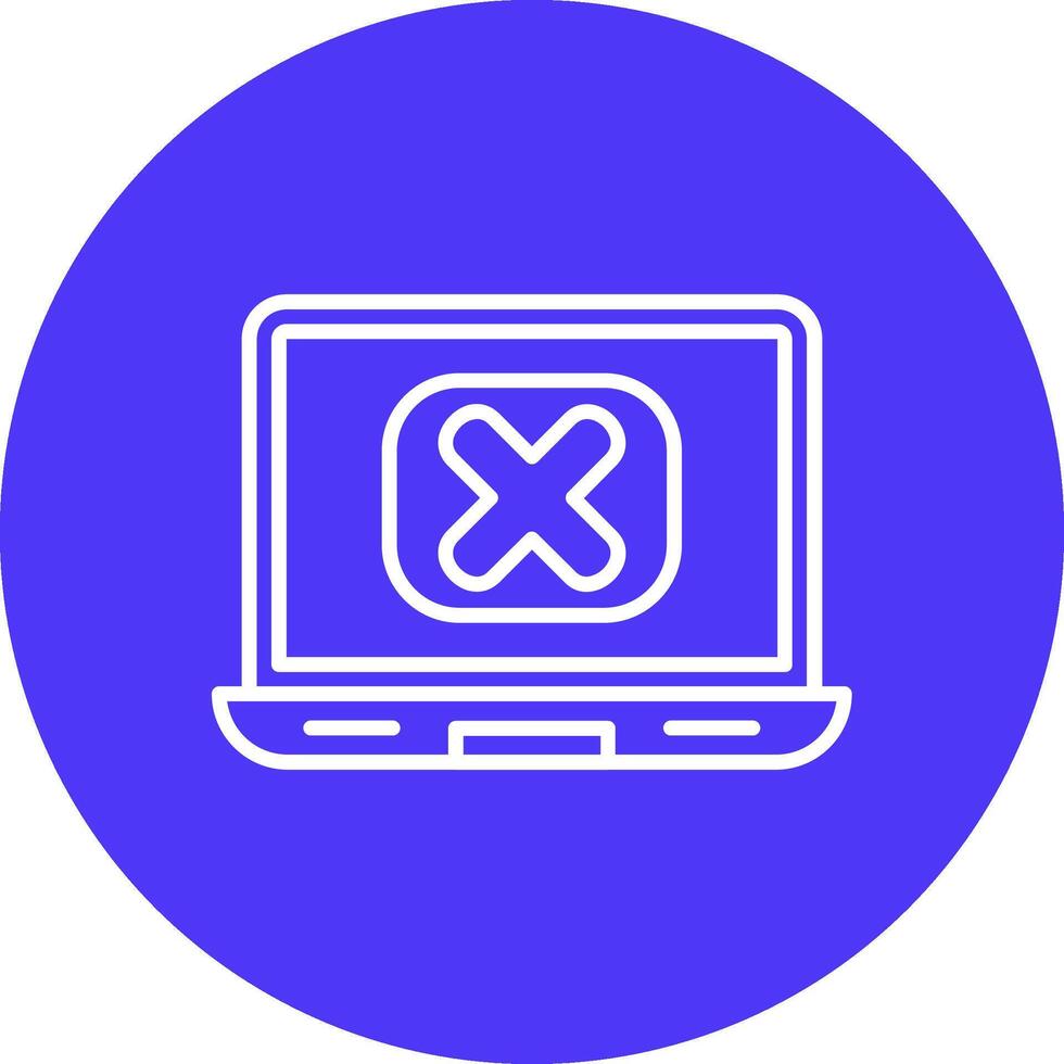 Rejected Mono Icon Symbol vector