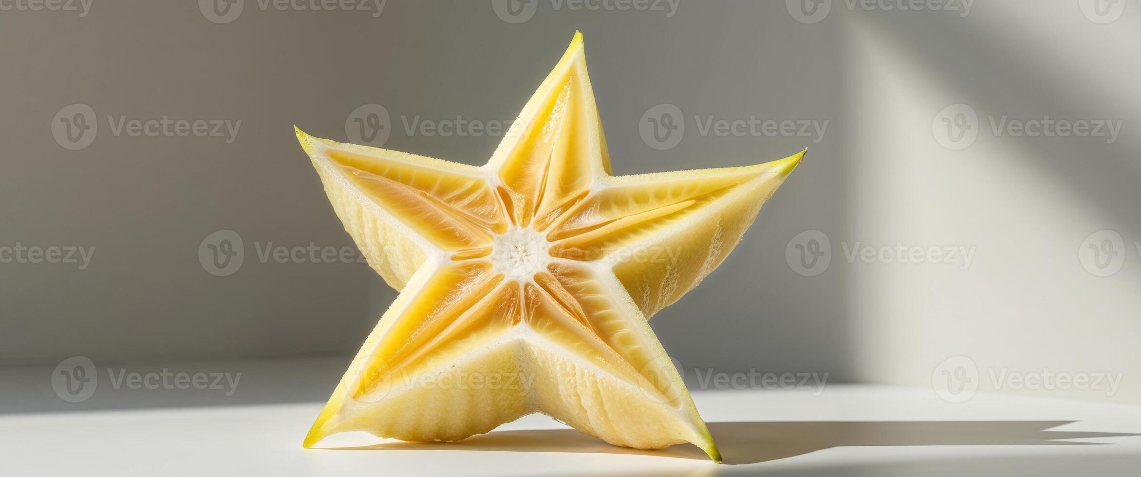 A star shaped object made out of a piece of fruit photo
