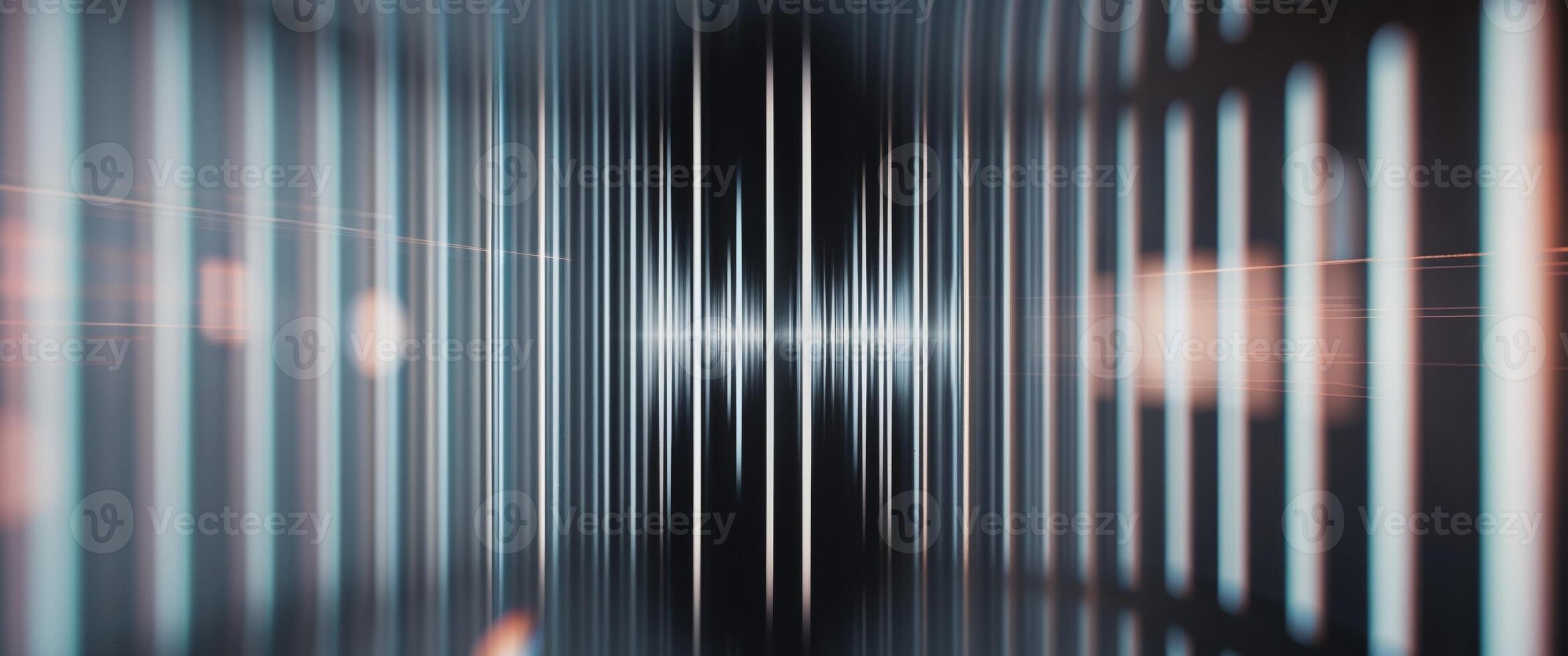 Abstract image of a light beam in a tunnel photo