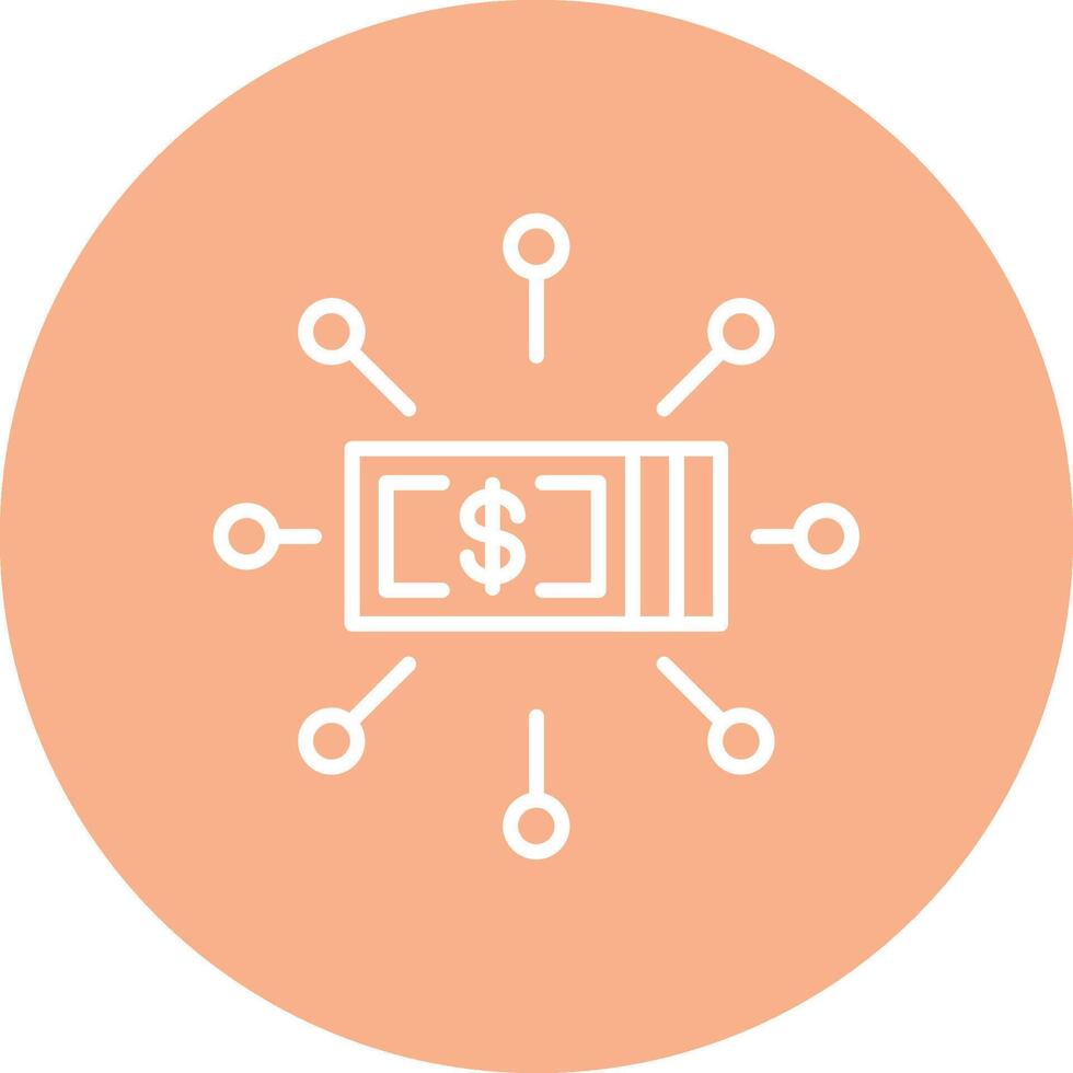 Digital Money Gradient Tint Artwork vector