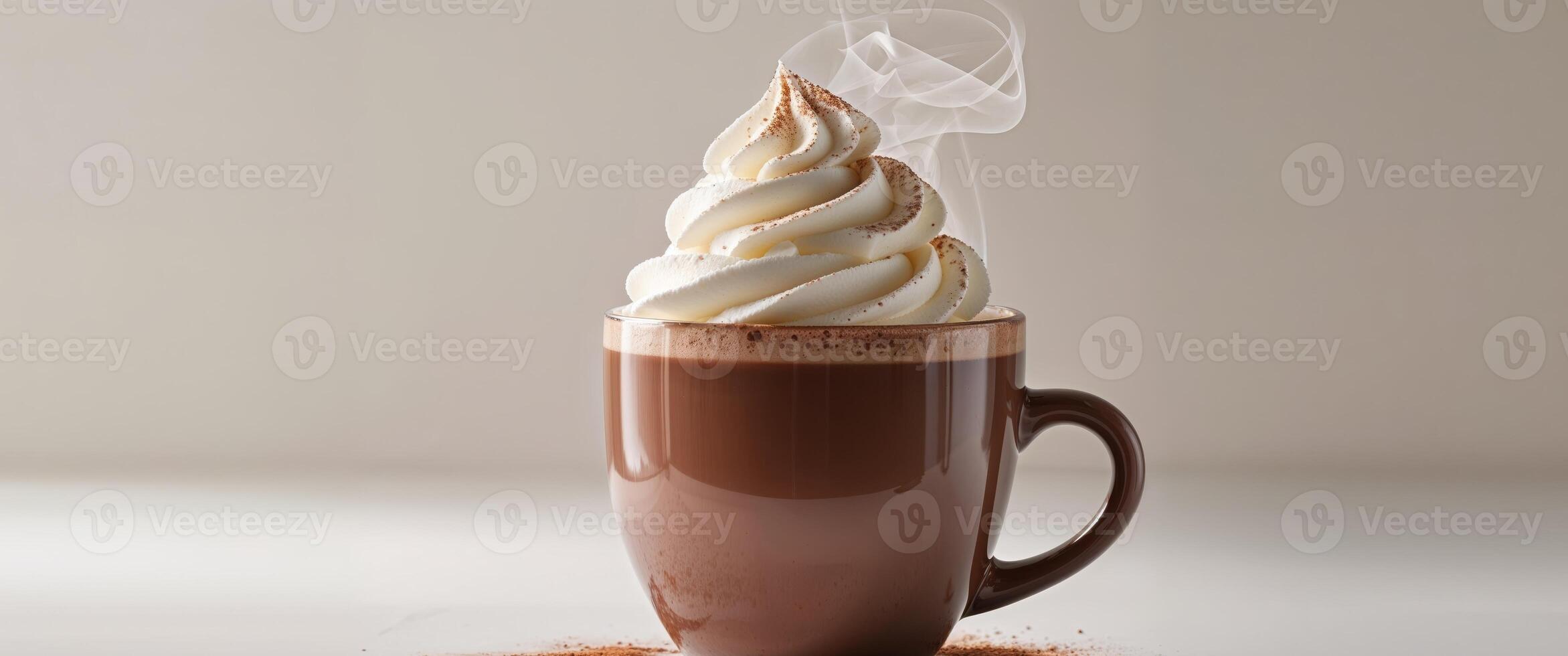 Cozy Hot Chocolate with Whipped Cream and Cinnamon photo