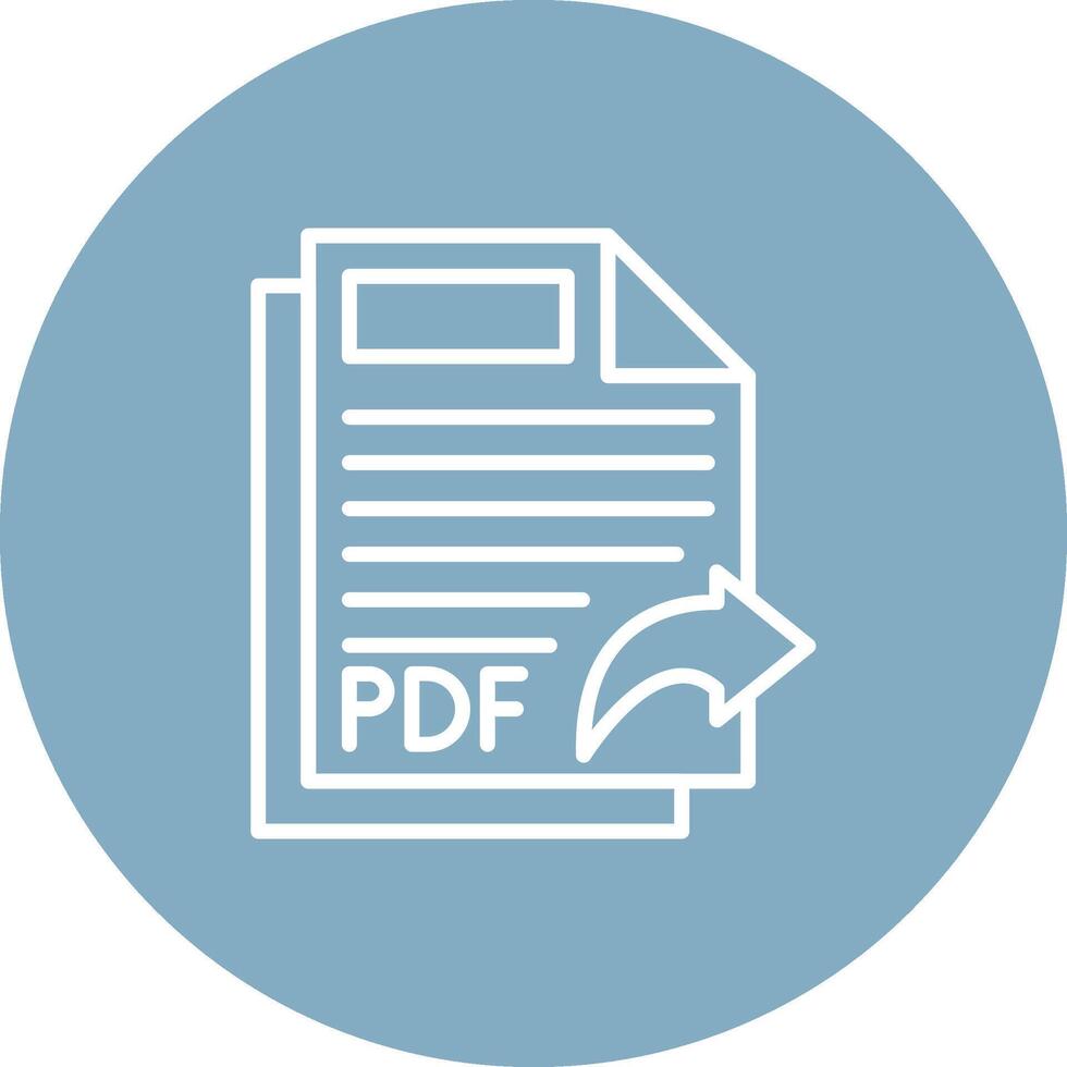 Pdf Handcrafted Digital Icon vector