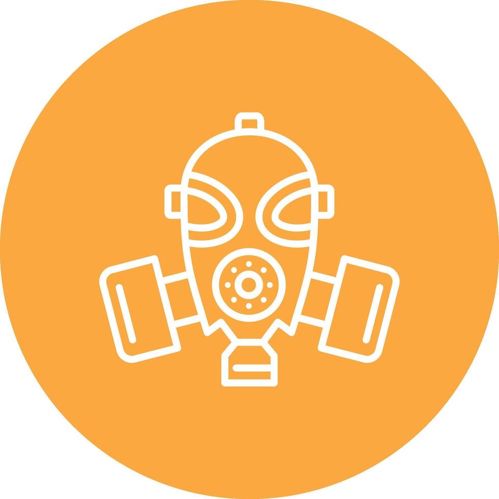 Gas Mask Digital UI Element vector