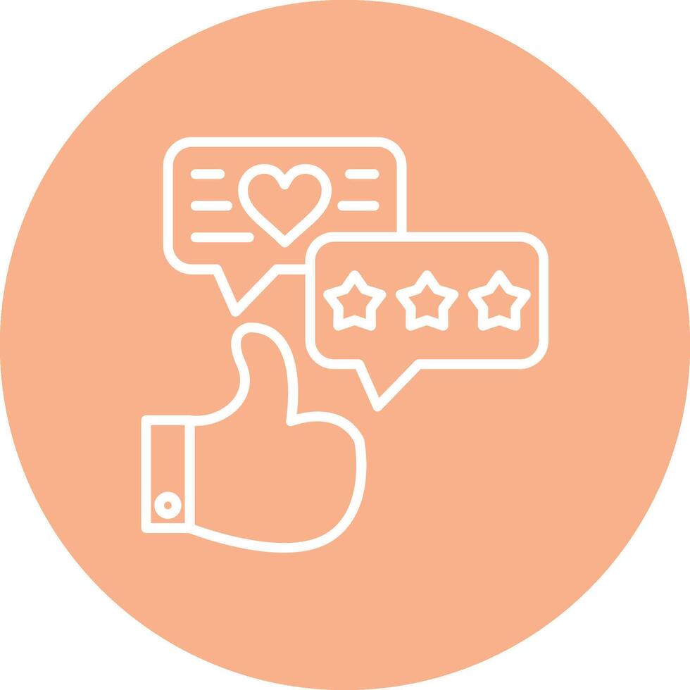 Review Pastel Theme Icon vector