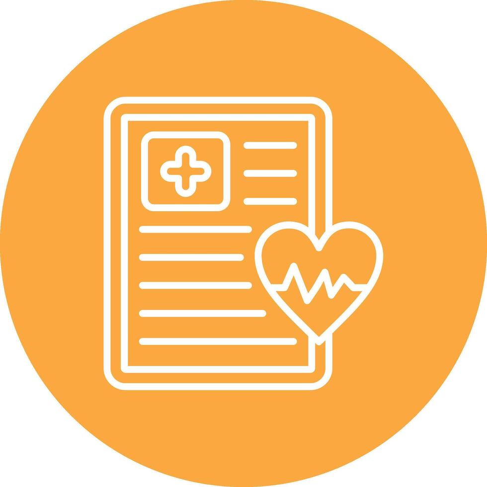 Medical Report Stylish App Element vector