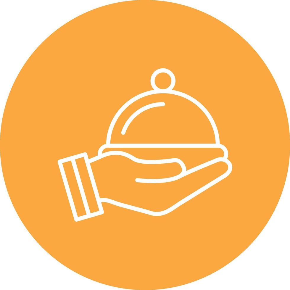 Food Tray 3D Styled Symbol vector