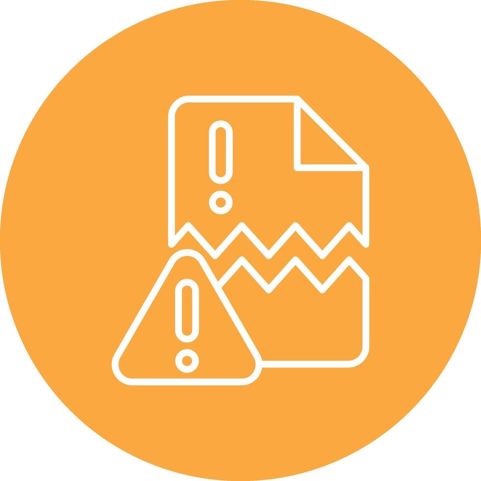 Error Clean Grid Icon vector