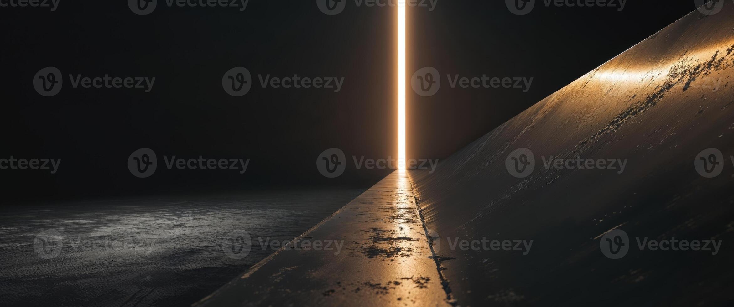 A long line of light coming out of the wall photo