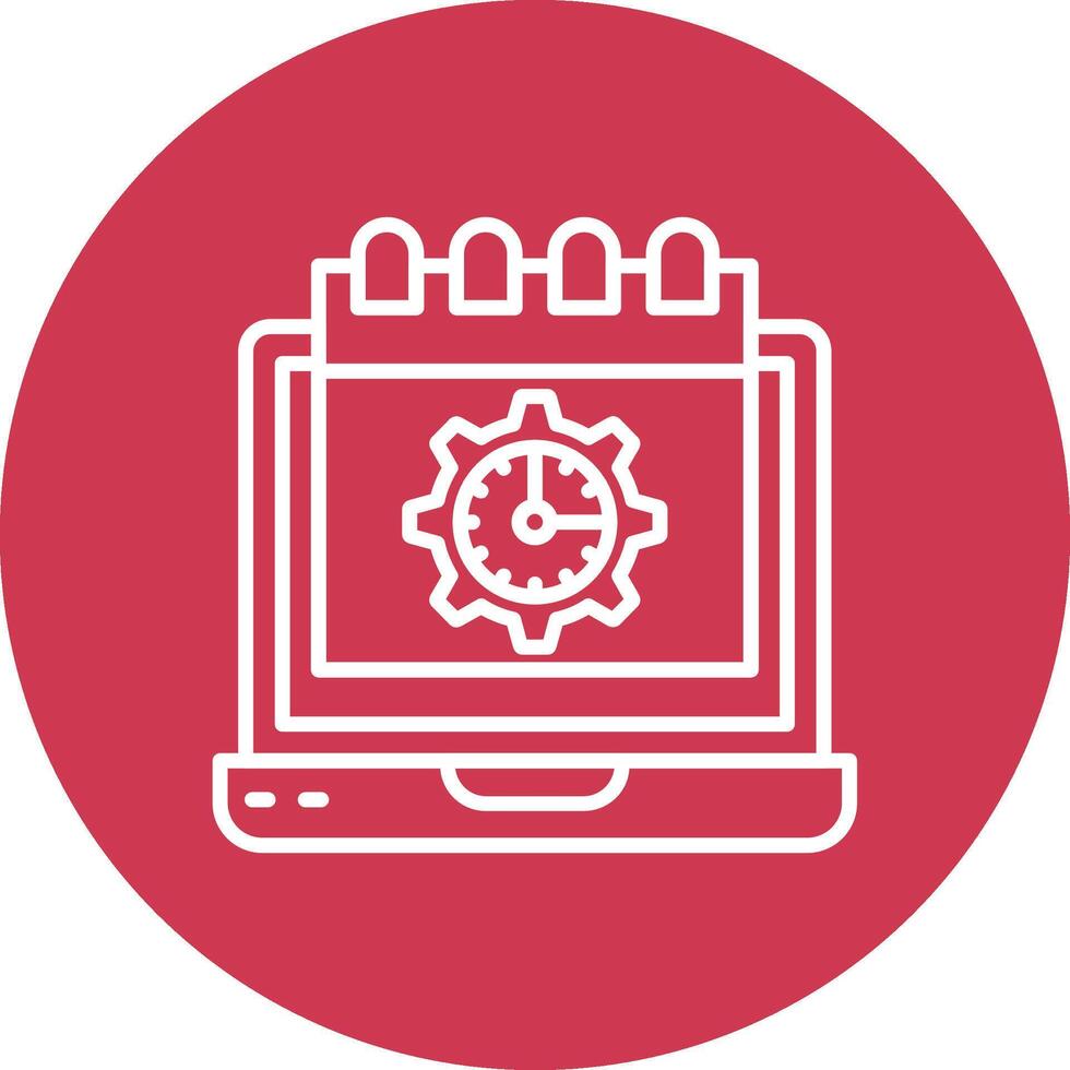 Deadline Simple Line Sketch vector
