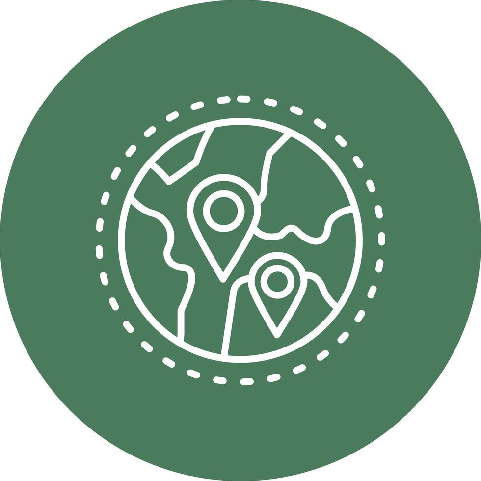 Globe Interactive Display Symbol vector
