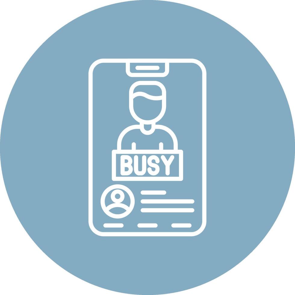Busy Flat Line Drawing vector