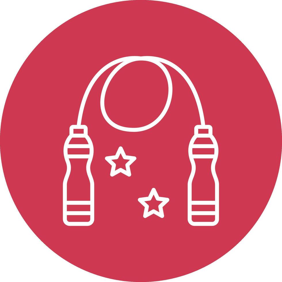 Skipping Rope Gradient Style Icon vector