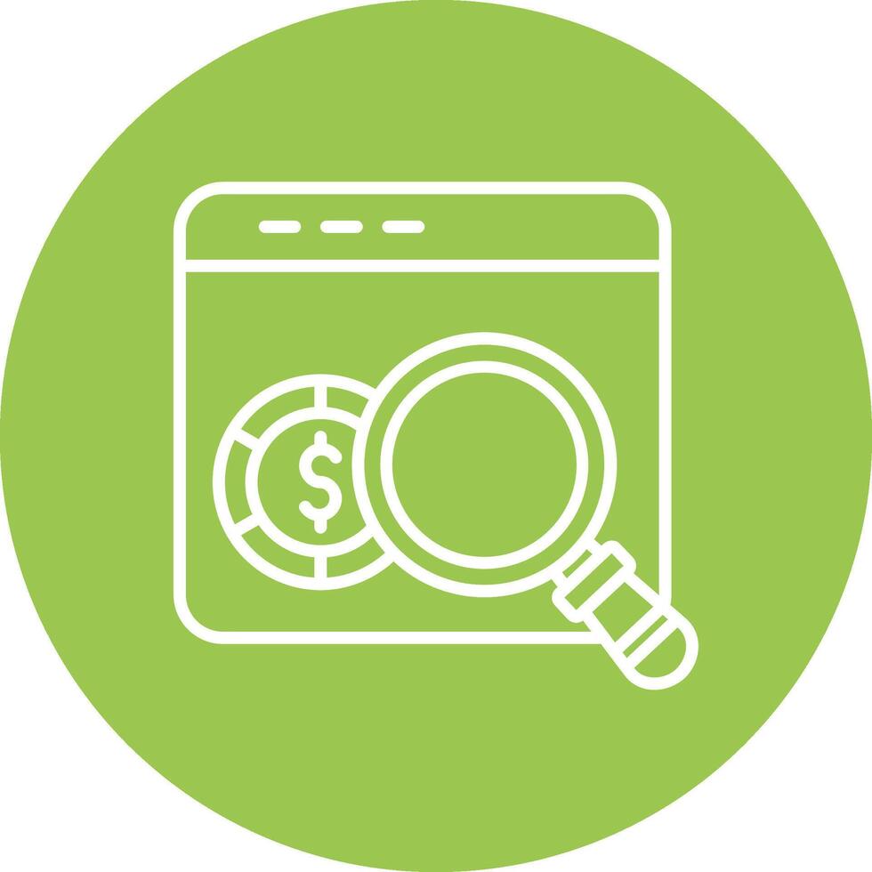 Paid Search Compact App Icon vector