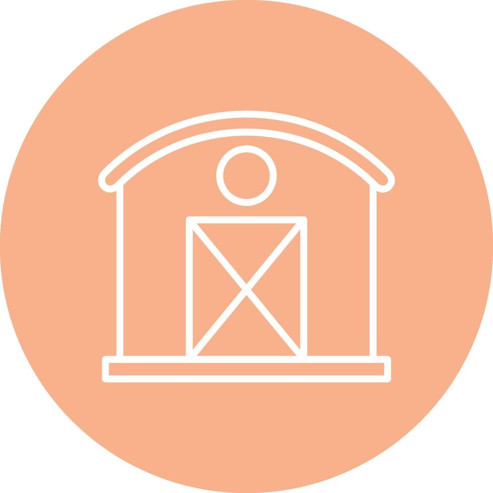 Barn Flat Styled Symbol vector