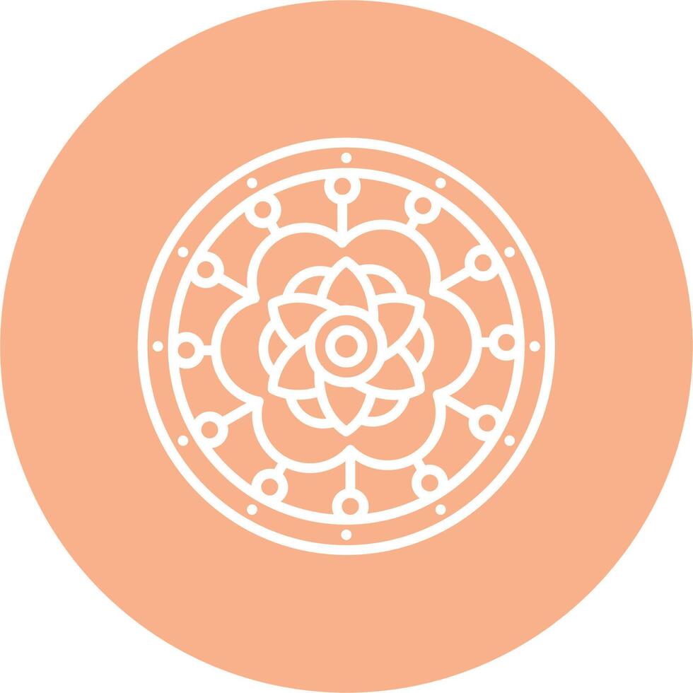 Mandala Isometric Art vector