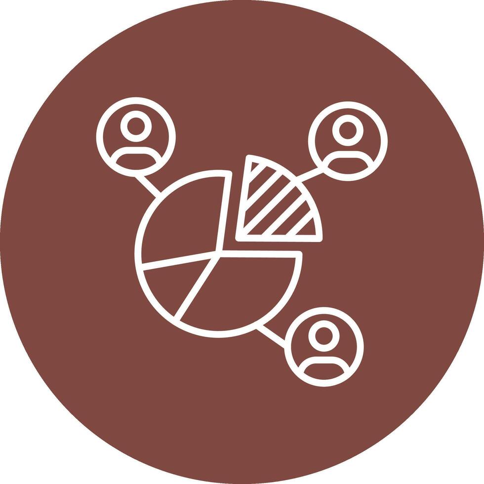 Pie Chart Artistic UI Symbol vector