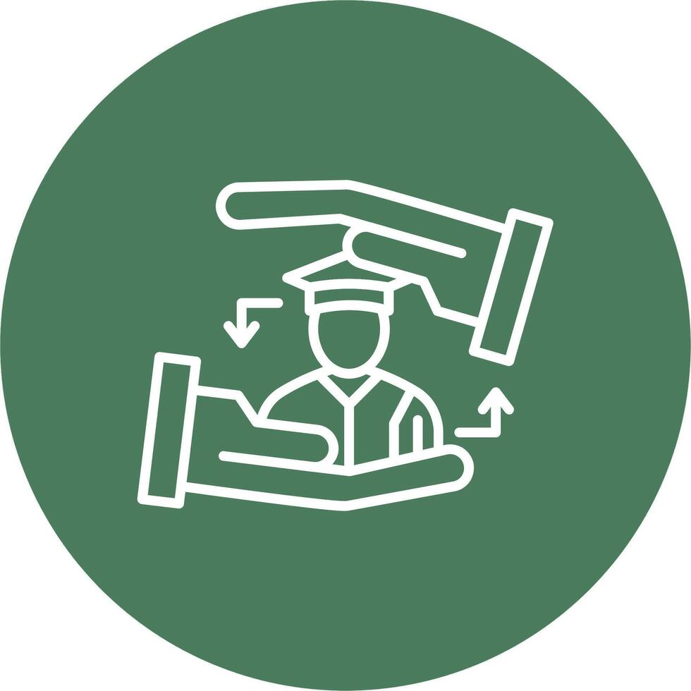 Loyalty Shadowed Icon Style vector