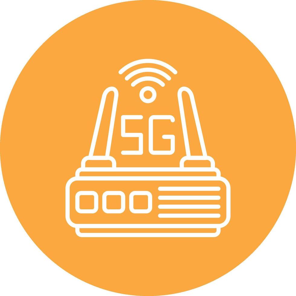 5g Bold Web Icon vector