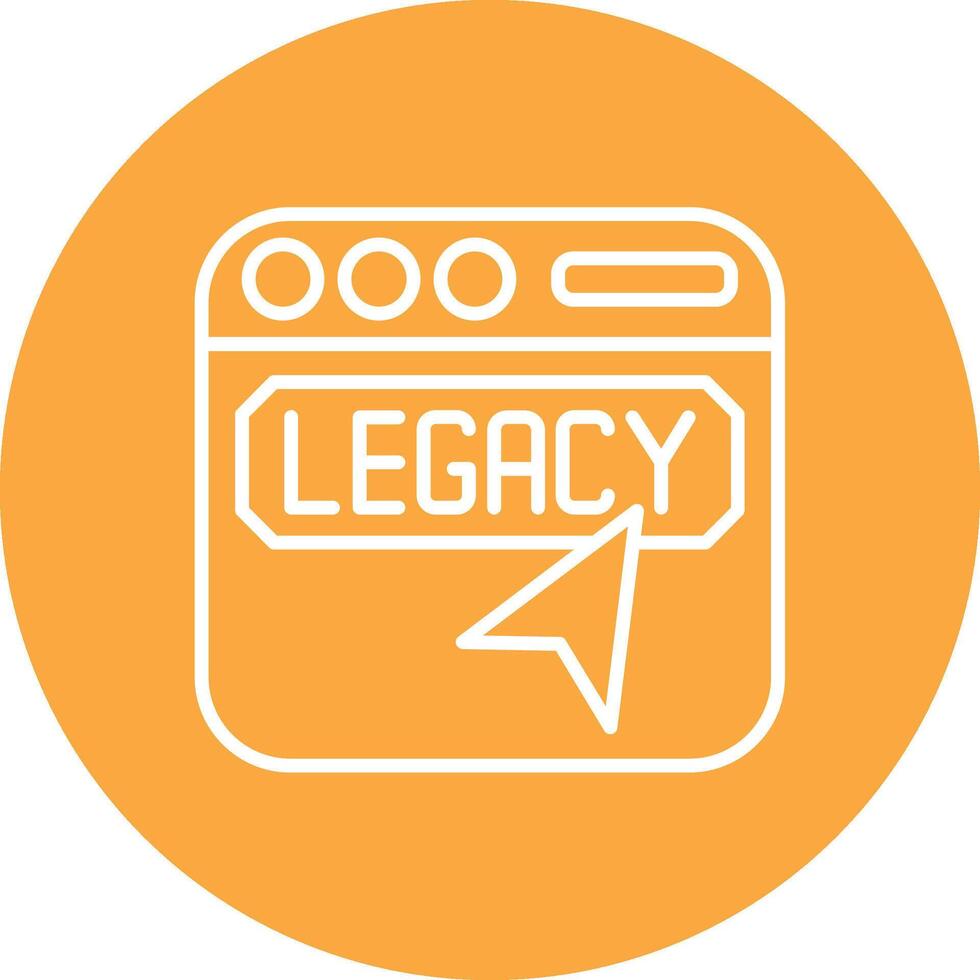 Legacy Simple Line Sketch vector