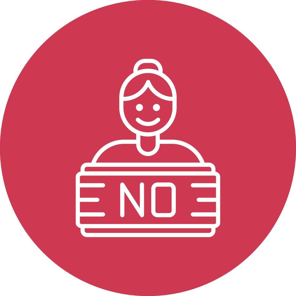 Girl Power Modern App Icon vector