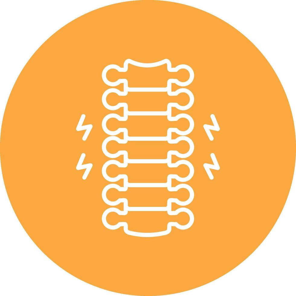 Spinal Cord Modular UI Graphic vector