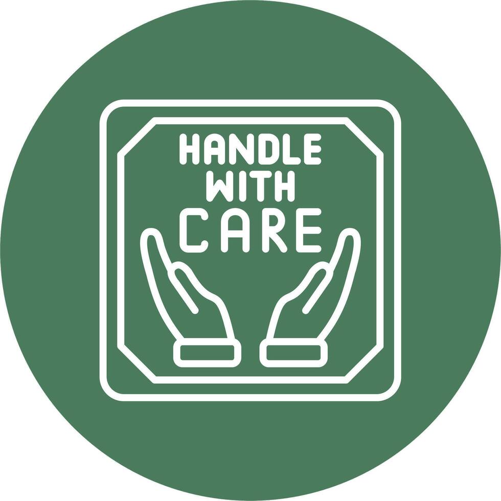 Handle With Care Color Accent Visual vector