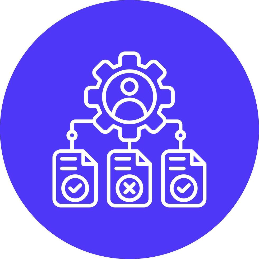 Team Task Mono Icon Symbol vector