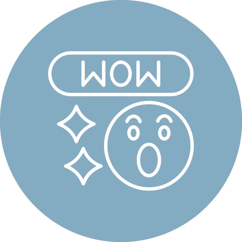 Wow Outlined App Visual vector