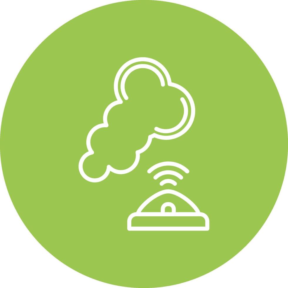 Smoke Sensor Colorful Concept Art vector