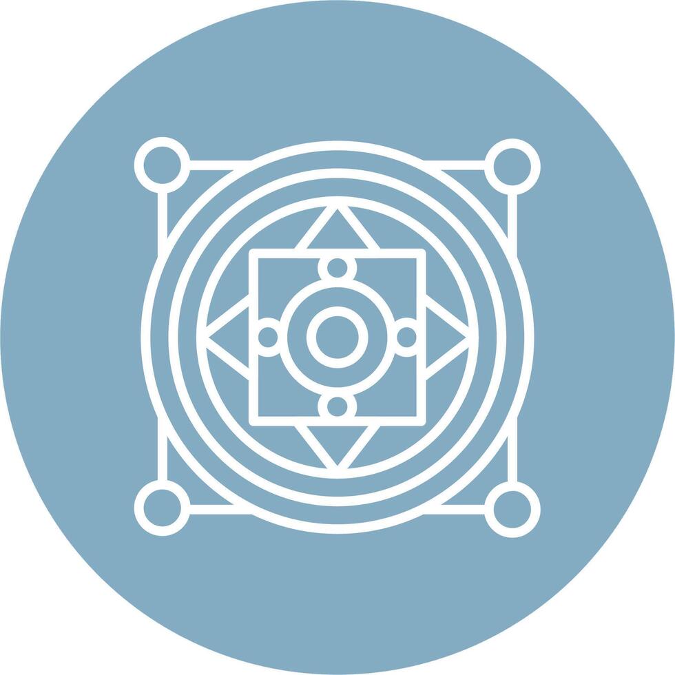 Mandala Functional Flat Style vector