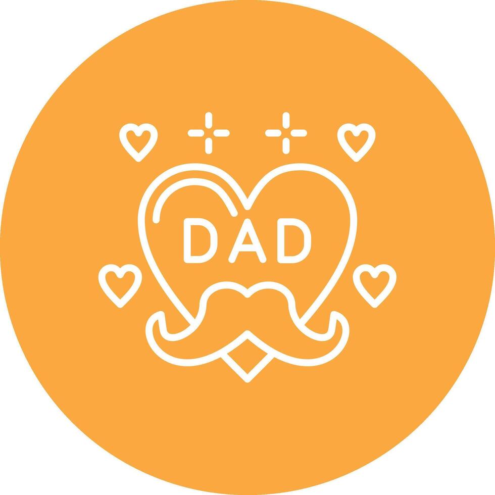 Heart Flat Line Drawing vector