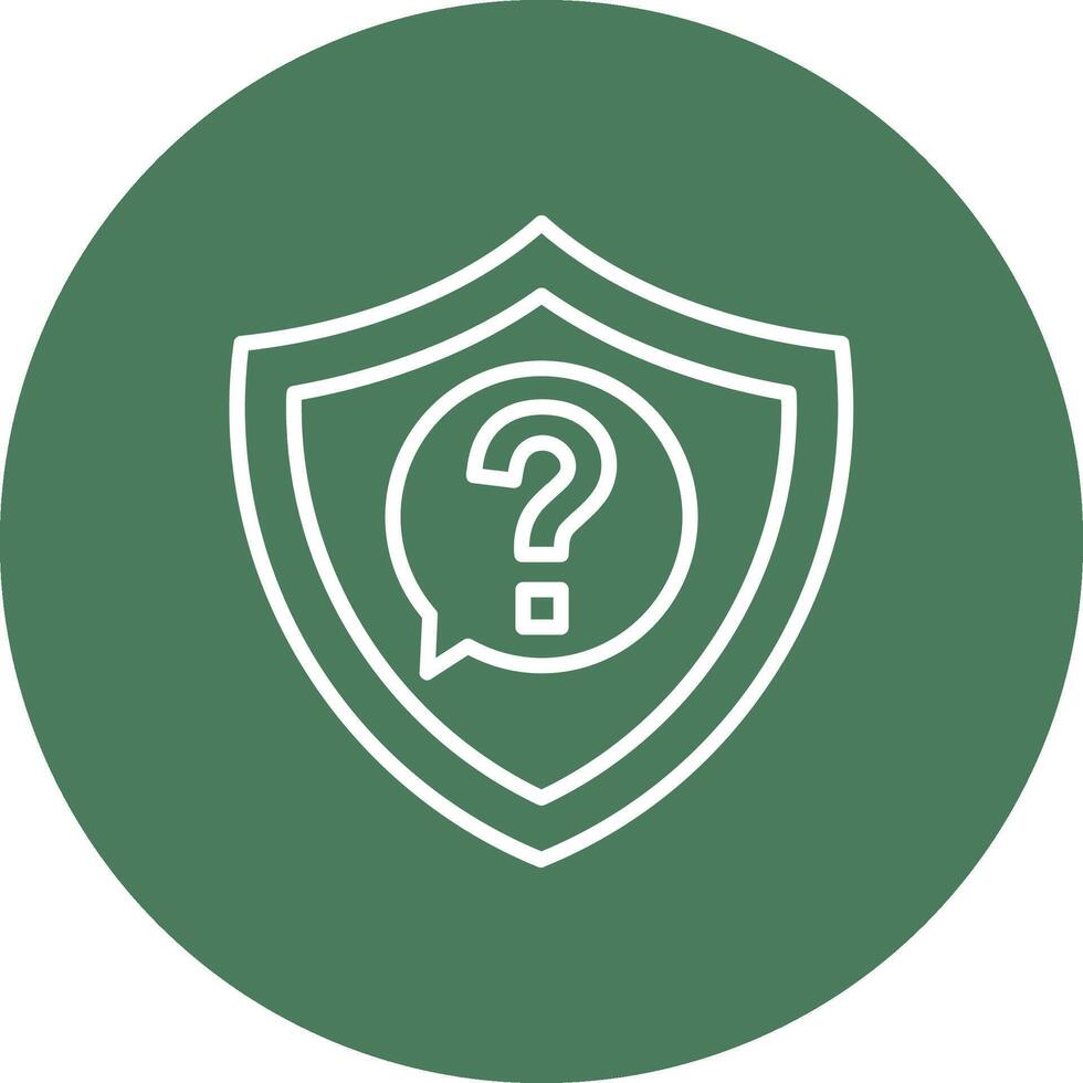 Shield Simple Line Sketch vector
