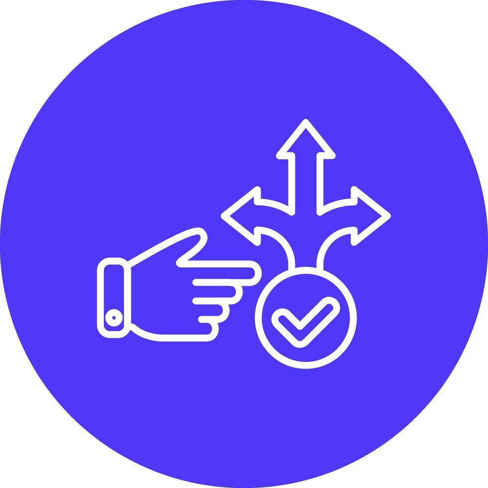 Decision Making Simple UI Visual vector