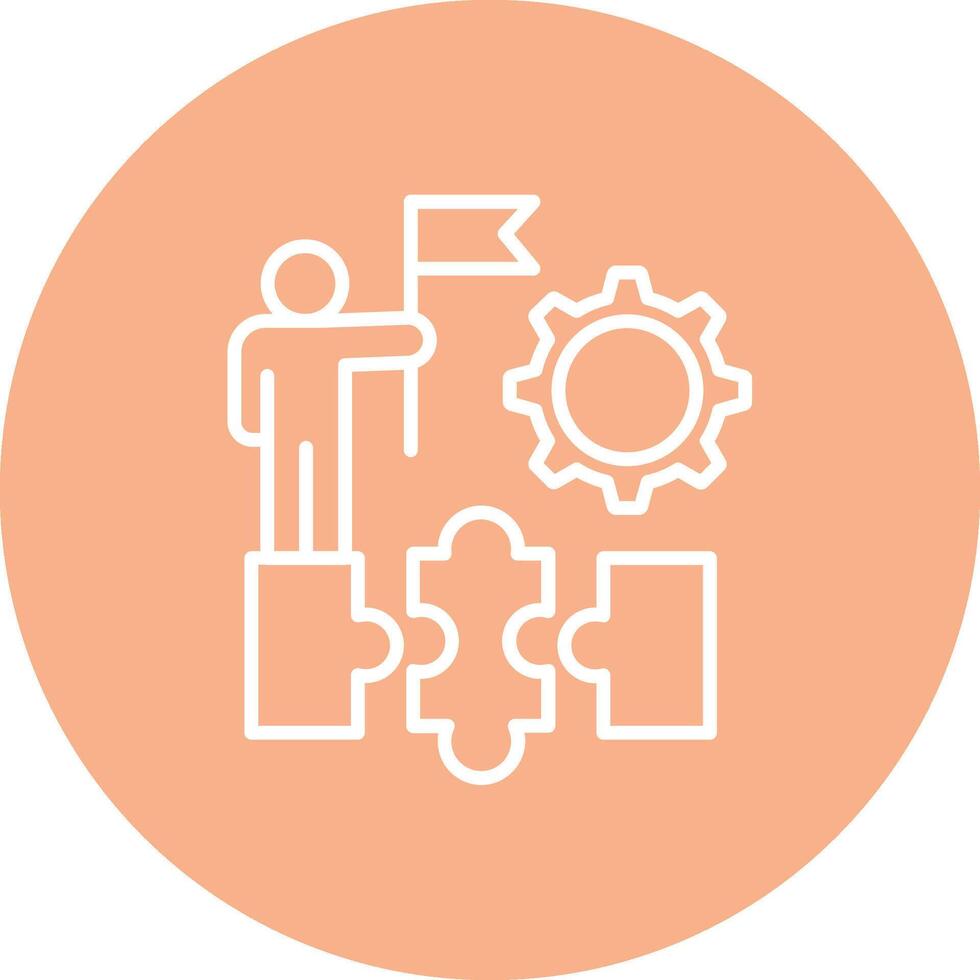 Leader Outlined App Visual vector