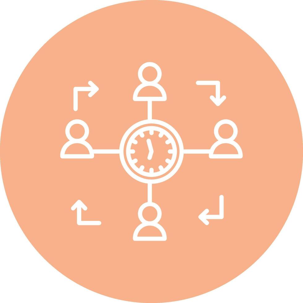 Deadline Conceptual Line Work vector