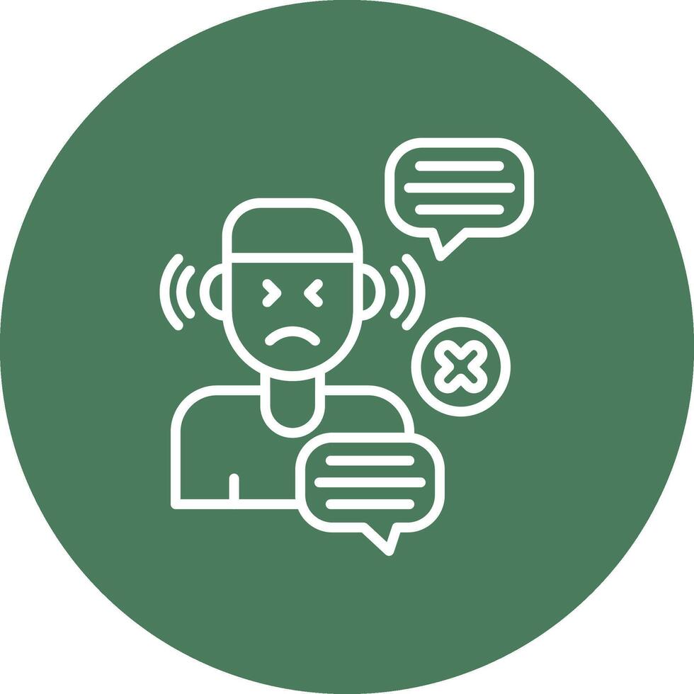 No Listen Coded Design Graphic vector