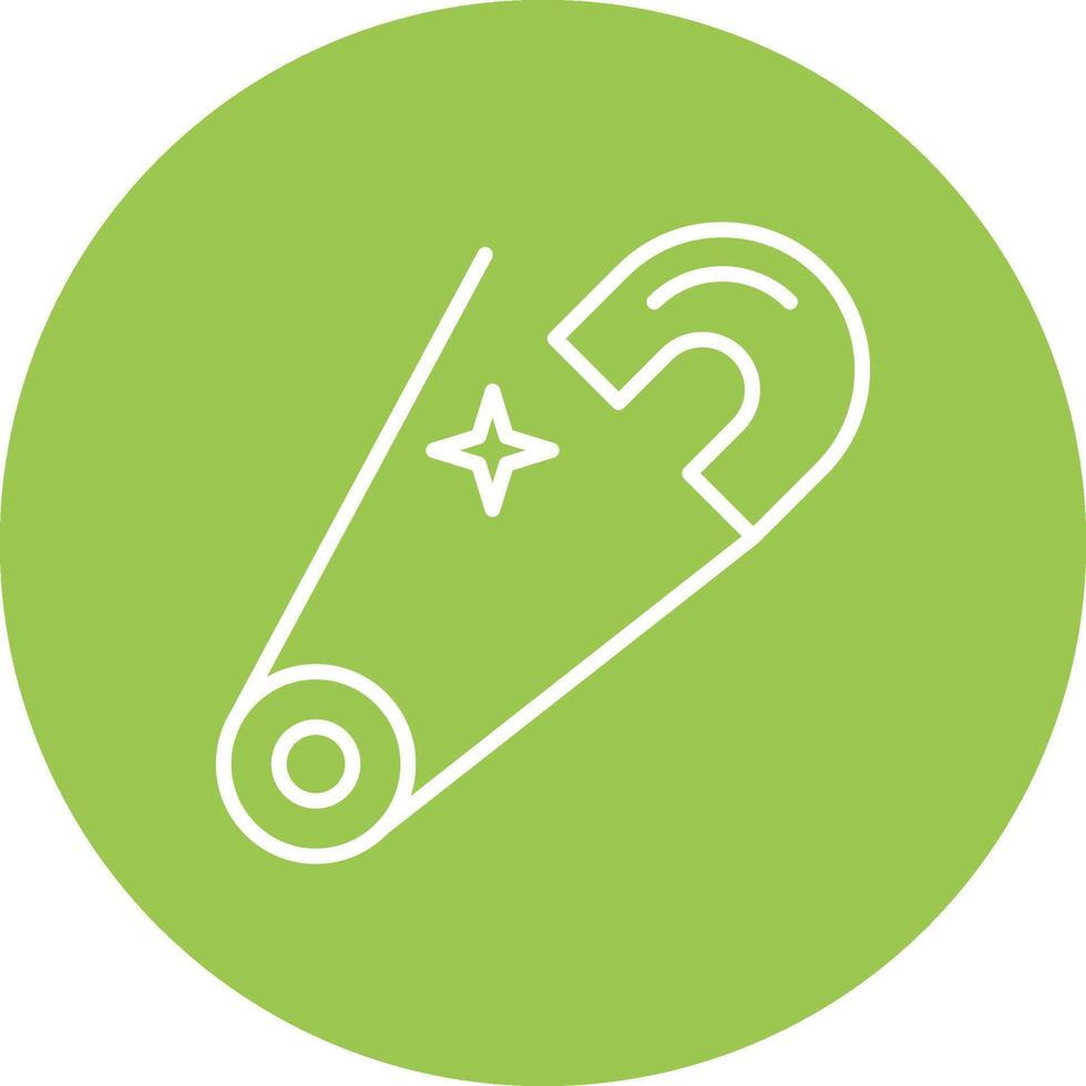 Safety pin Sharp Edge Symbol vector