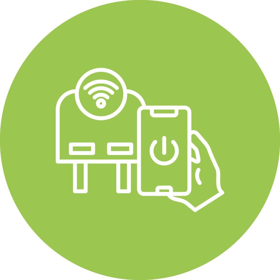 Smart Plug Neon Graphic Style vector