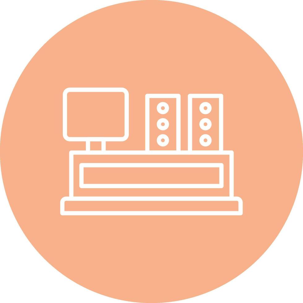 Entertainment Handcrafted Digital Icon vector