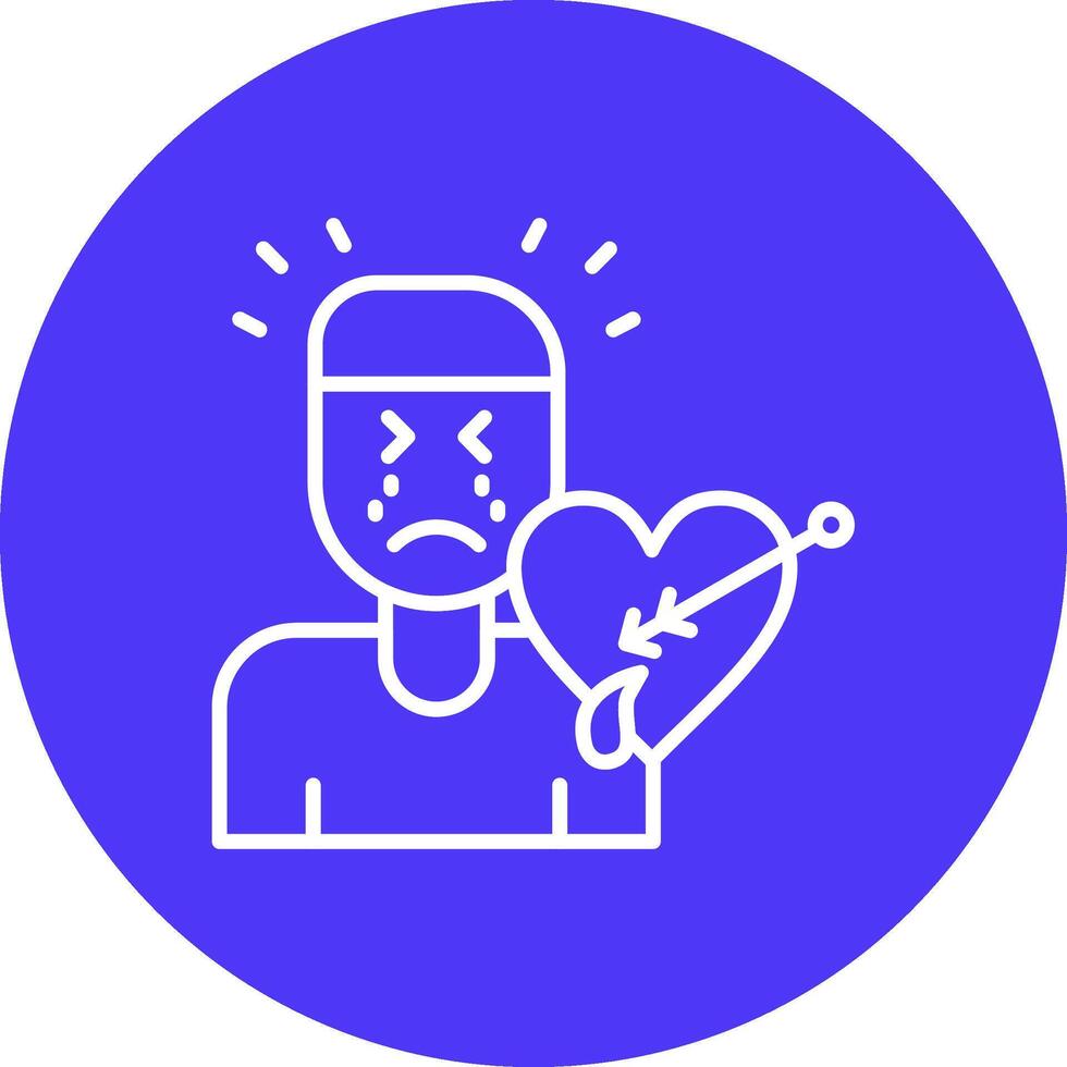 Mental Breakdown Pastel Theme Icon vector