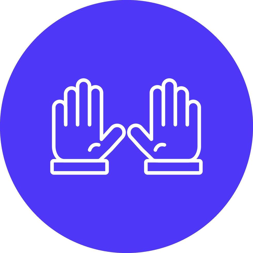 Rubber Gloves Modular UI Graphic vector