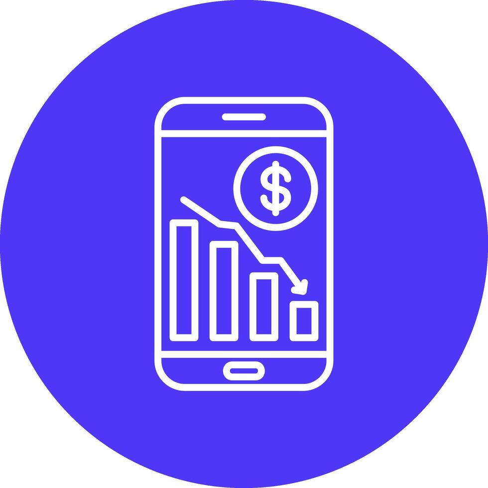 Bar Graph Digital UI Element vector