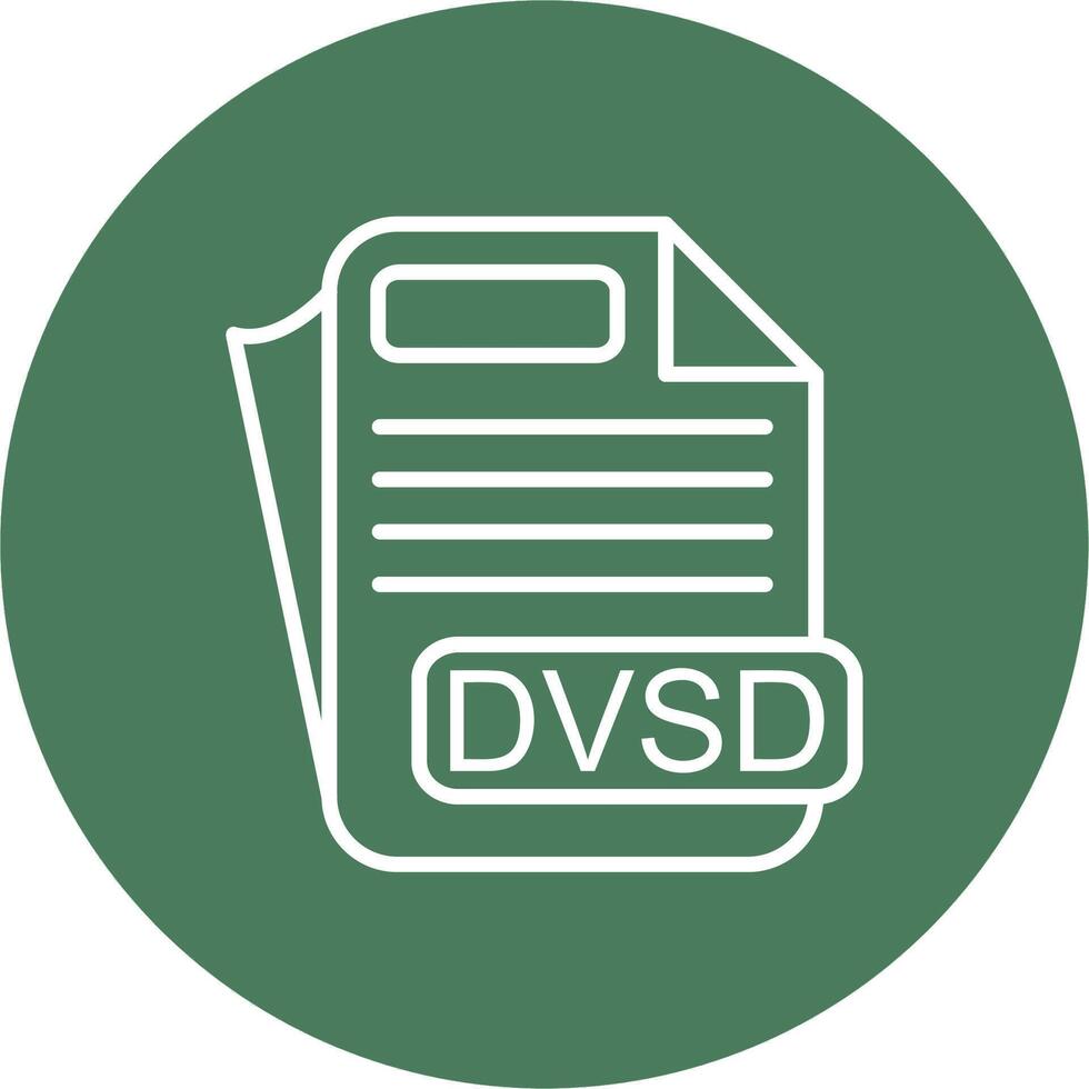 DVSD File Format Digital UI Element vector