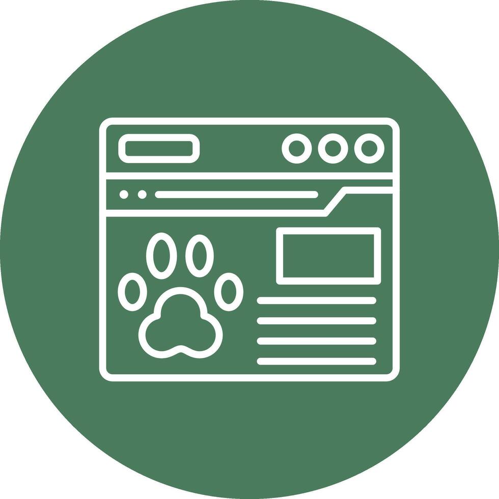 Website Functional Icon Art vector