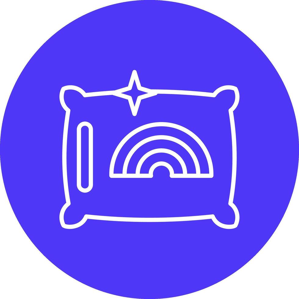 Pillow Minimal Outline Artwork vector