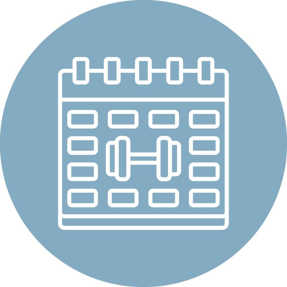 Calender Flat Styled Symbol vector
