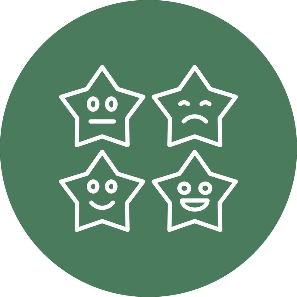 Rating Rounded Line Illustration vector
