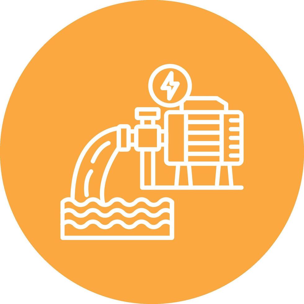 Water Pump Cool Tone vector