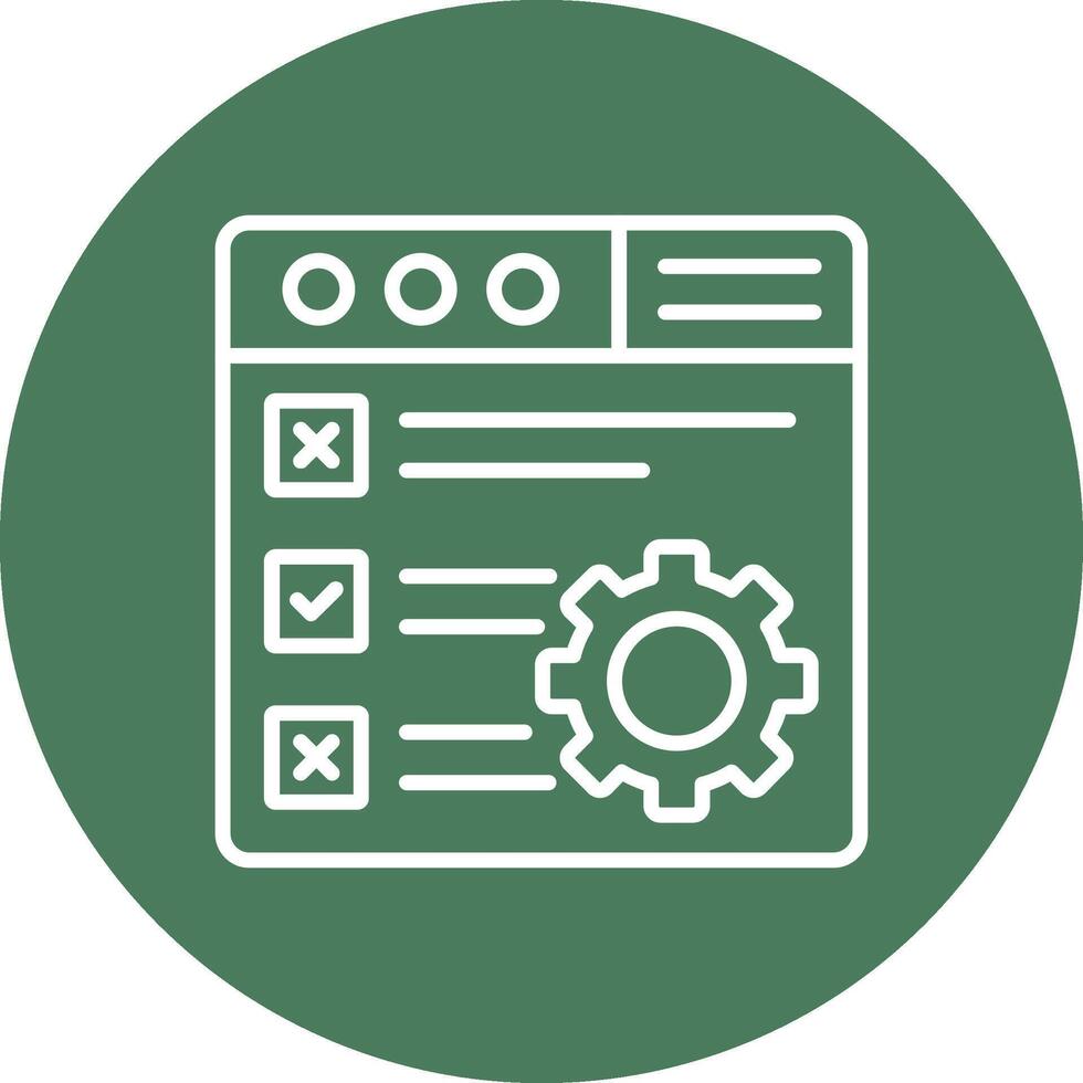 Checklist Outlined App Visual vector